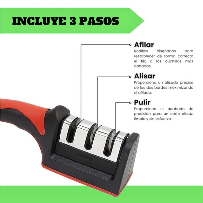 Pack Afilador de Cuchillo + Moledor de Ajo